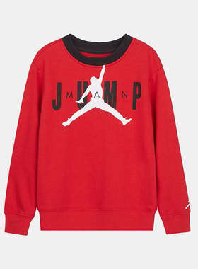 Nike/耐克官方正品JORDAN大童时尚圆领印花套头衫JD2012027GS-002