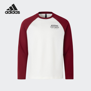 男女同款 Adidas 阿迪达斯正品 新款 圆领T恤JZ2336 运动休闲长袖