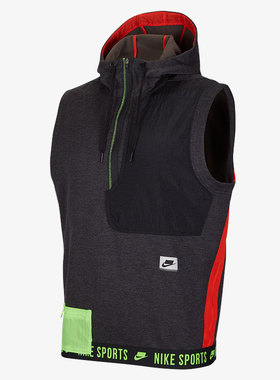 Nike/耐克正品男子休闲训练连帽运动马甲 CV7742-032