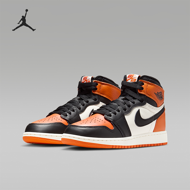 Nike/耐克正品JORDAN GS女子大童经典缓震皮革篮球鞋FD1437-008