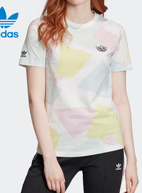 Adidas/阿迪达斯正品 三叶草 Graphic Tee 女子运动短袖T恤GK3674