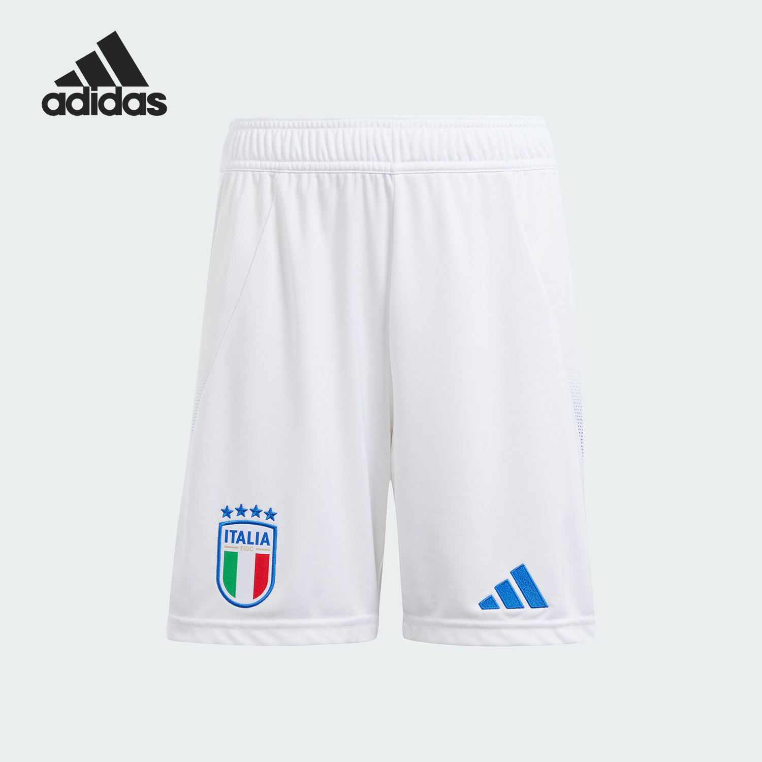 Adidas/阿迪达斯官方正品意大利队大童球迷版足球运动短裤IS7276