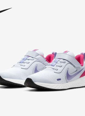 Nike/耐克正品REVOLUTION 5 GS女子大童透气运动鞋BQ5672-018