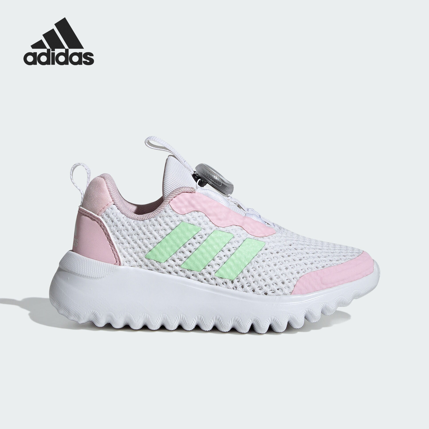 阿迪达斯儿童旋转按钮运动休闲鞋