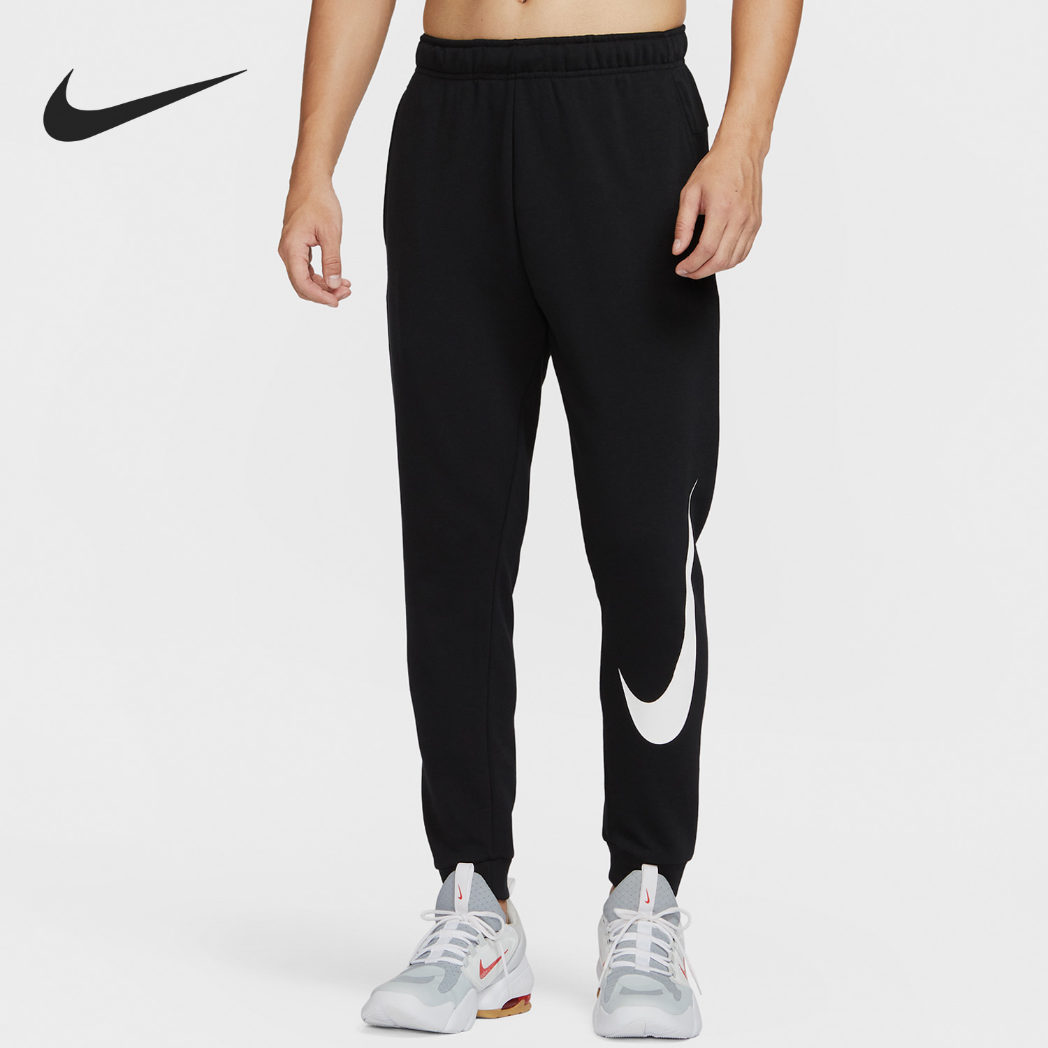 Nike/耐克官方正品新款男子运动透气休闲松紧印花长裤FQ6996-010 运动服/休闲服装 运动长裤 原图主图