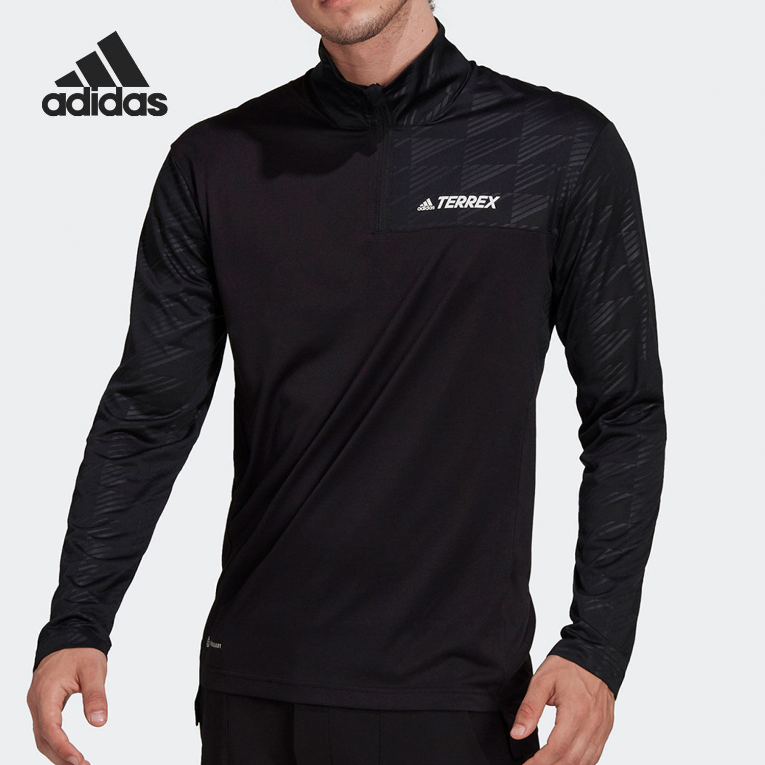 adidas/阿迪达斯官方正品terrex新款户外男子运动长袖t恤h53391