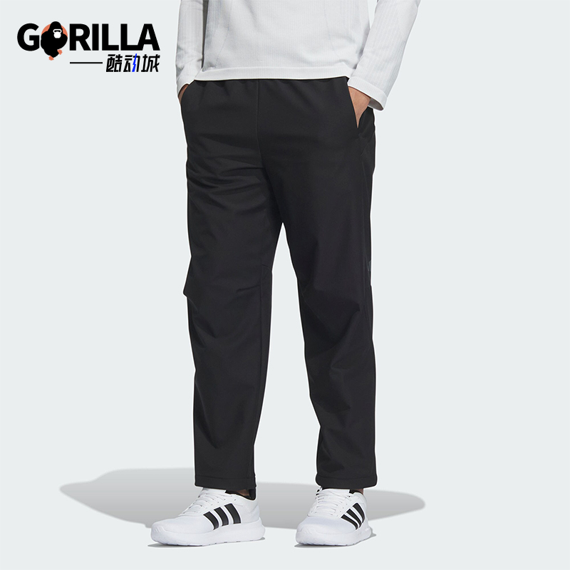 Adidas/阿迪达斯正品秋冬新款男士梭织运动直筒休闲裤JZ8406