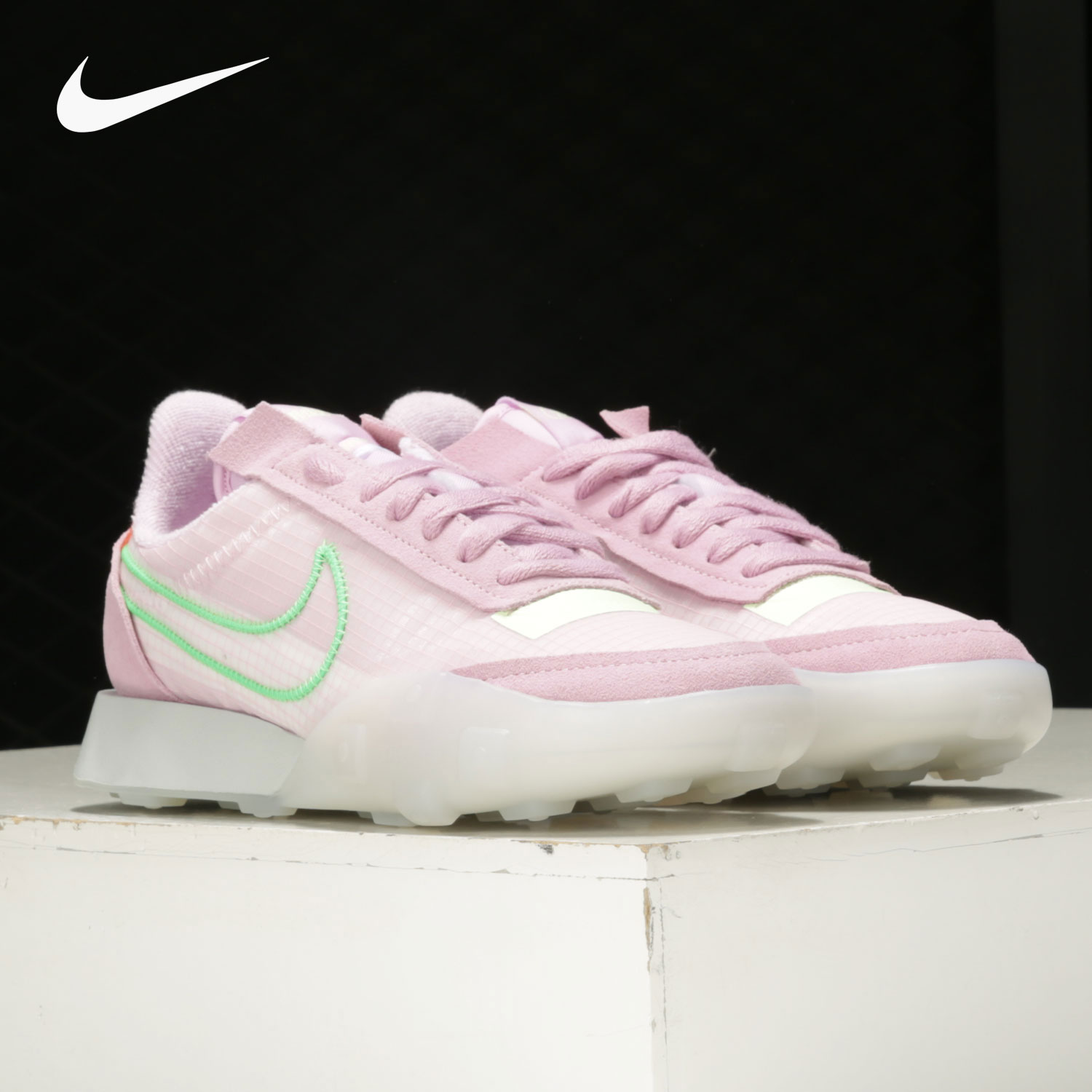 Nike/耐克正品当季新款女子WAFFLE RACER 2X运动跑步鞋CK6647