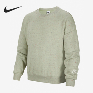 2025大童LOGO印花运动圆领休闲卫衣FN7274 343 耐克正品 Nike