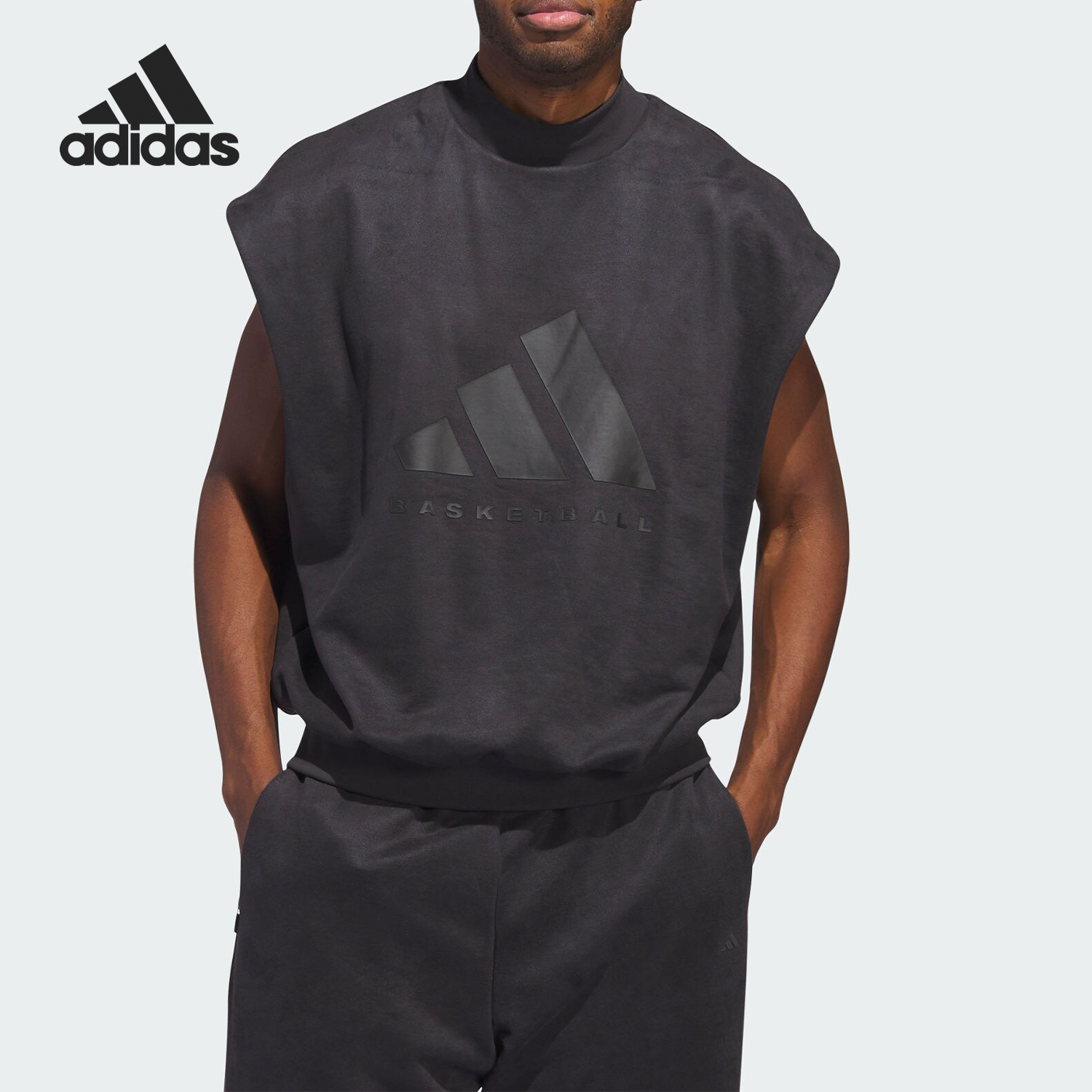 Adidas/阿迪达斯情侣款无袖T恤