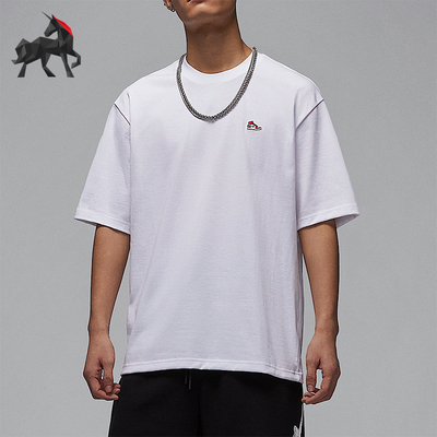 Nike/耐克正品JORDAN男士宽松透气圆领休闲运动短袖T恤HJ2327-100