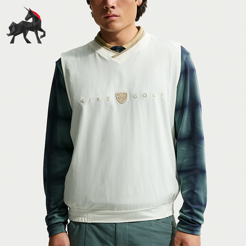 Nike/耐克正品2026春季款男士V领高尔夫经典无袖上衣IB0311-133