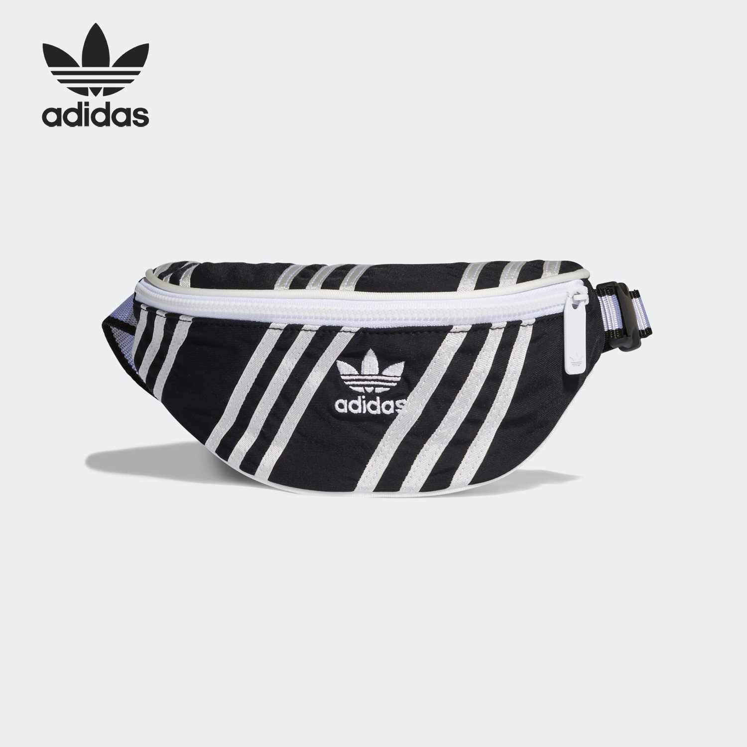 Adidas/阿迪达斯正品三叶草男女条纹印花运动休闲腰包EJ8773,运动包/户外包/配件,腰包,淘宝优惠券,粉丝福利购,淘宝优惠卷