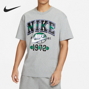 男子运动透气休闲圆领印花短袖 Nike 耐克官方正品 新款 063 FQ7003