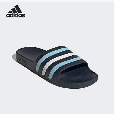 Adidas/阿迪达斯正品ADILETTE AQUA男女耐磨复古休闲拖鞋HQ2452