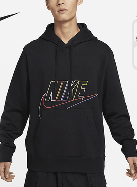 Nike/耐克正品春季新款男子运动拼接加绒连帽卫衣DX0542-030