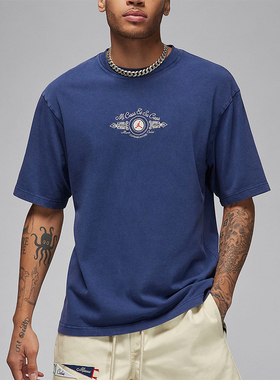 Nike/耐克正品Air Jordan男士圆领休闲运动短袖T恤FQ3803-410