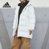 女士户外宽松连帽羽绒服IV7557 新款 Adidas 阿迪达斯正品