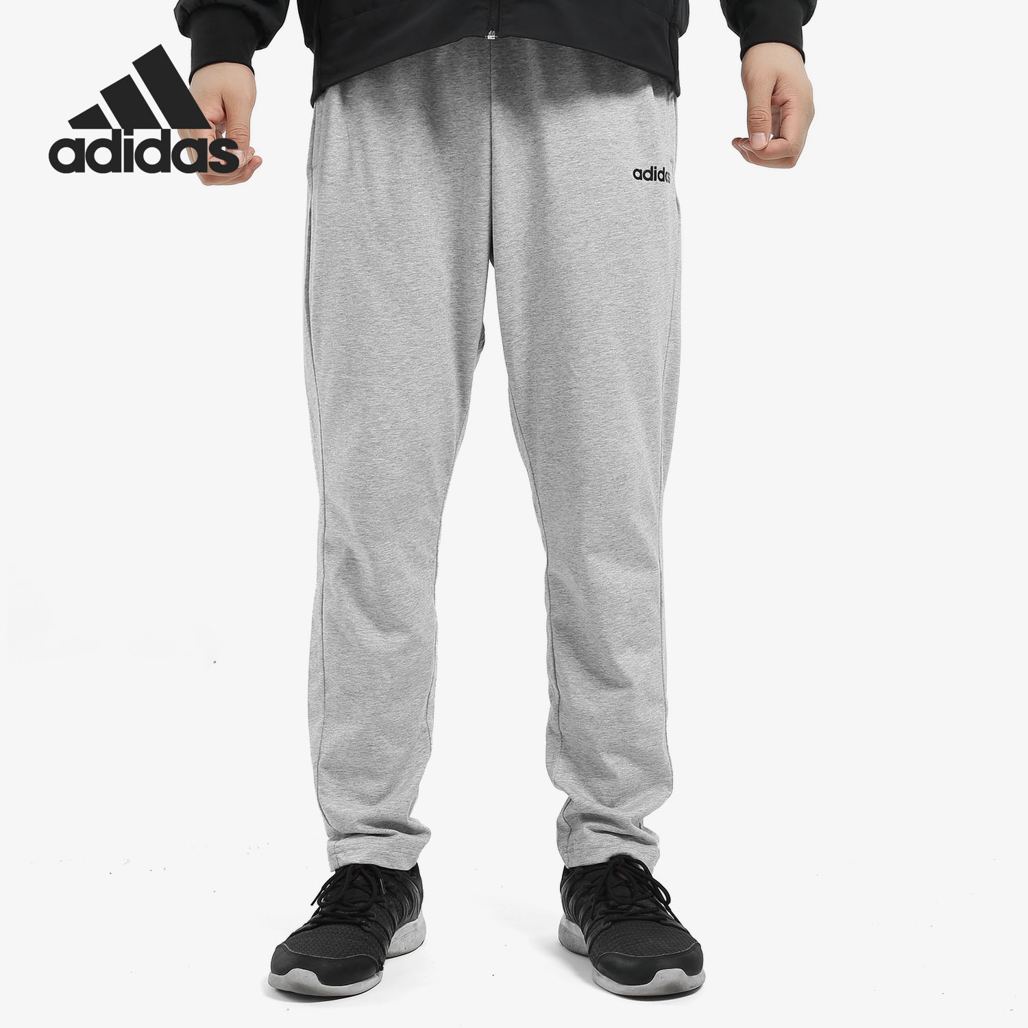 阿迪达斯男子运动针织裤子