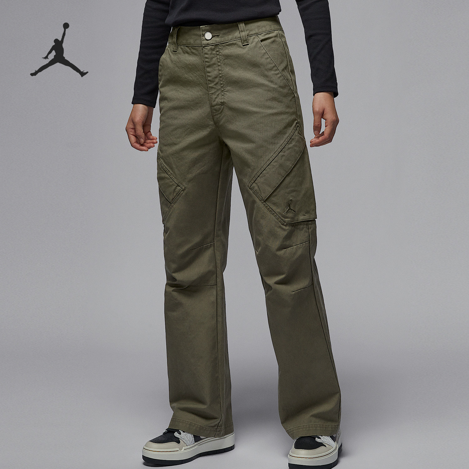 耐克女士复古工装风长裤