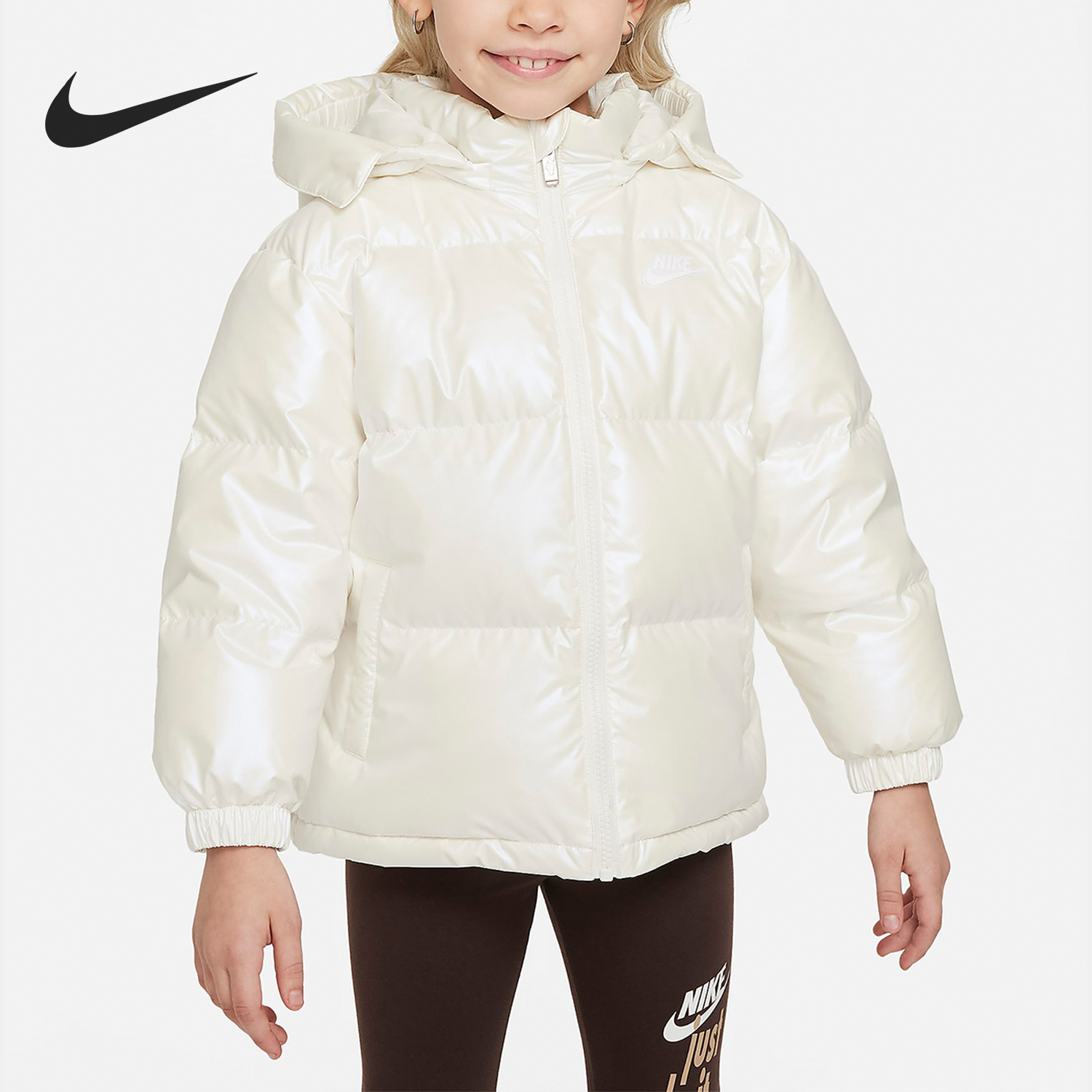 Nike/耐克正品Twinkle小童珠光面料保暖羽绒外套FZ1960-133