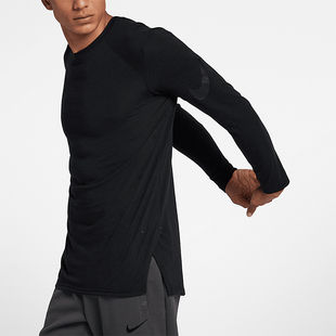 Nike/耐克正品新款男士篮球运动休闲圆领长袖T恤891602-010