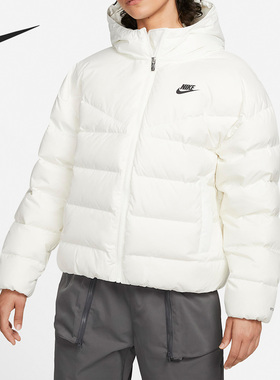 Nike/耐克官方正品女子休闲舒适运动保暖连帽羽绒服 DQ5904-133