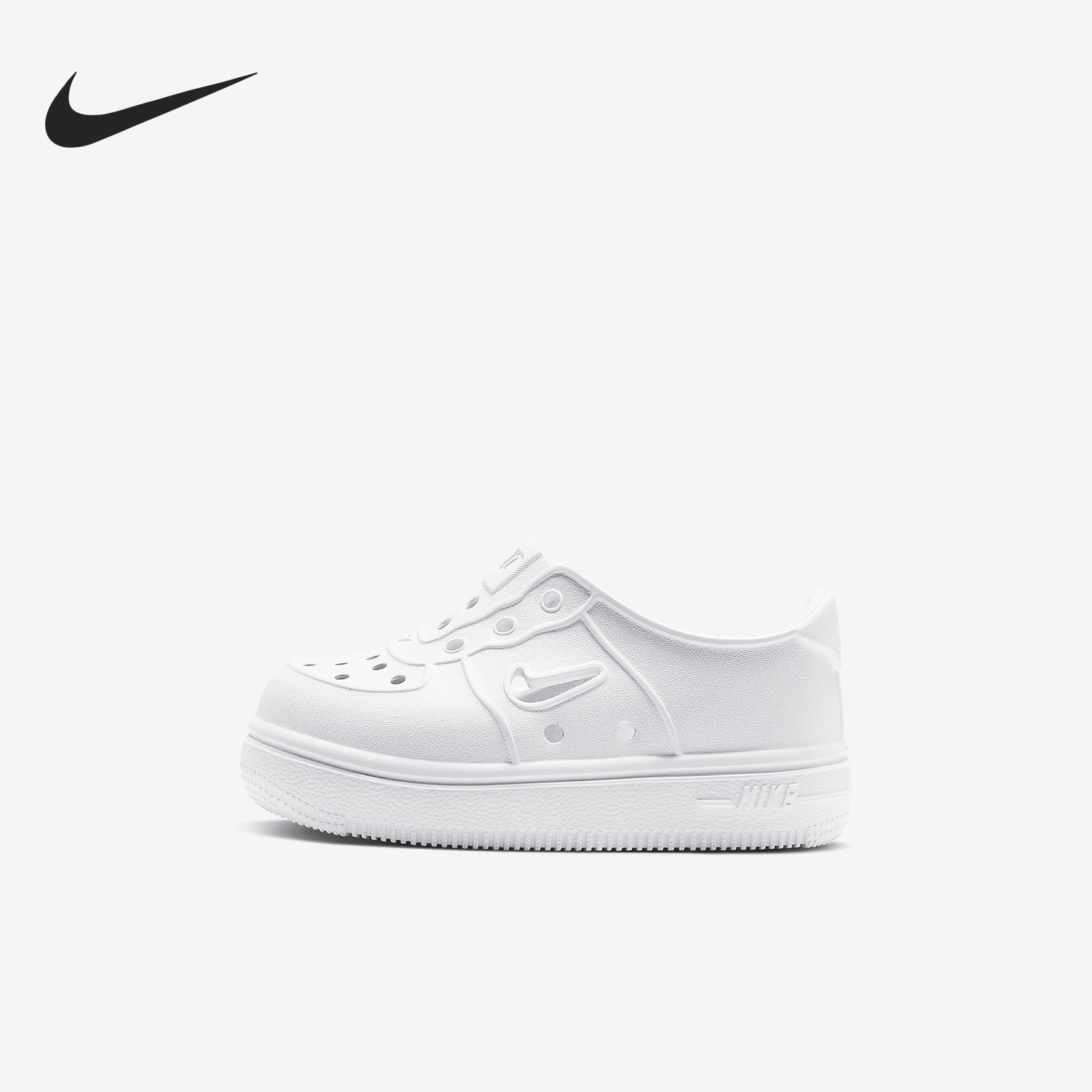 Nike/耐克正品夏季新款婴童透气轻盈厚底洞洞鞋AQ2442-100