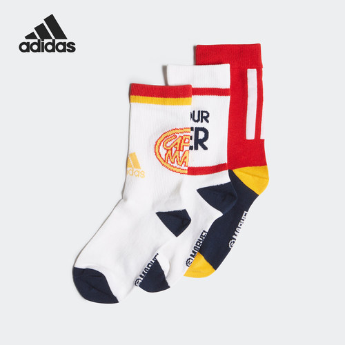 s阿迪达斯正品中性小童袜子