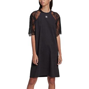 Adidas/阿迪达斯官方正品TEE DRESS三叶草女子运动连衣裙 HC4571