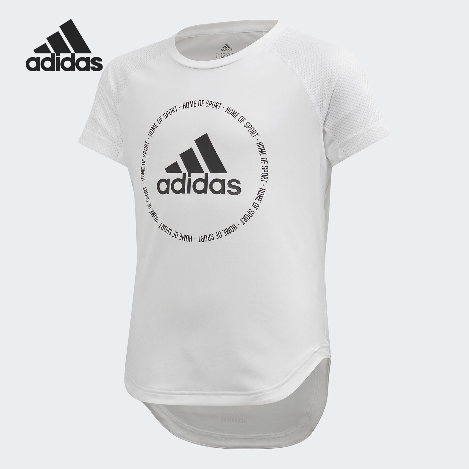 Adidas/阿迪达斯正品夏新款运动休闲圆领大童短袖T恤 FM5820