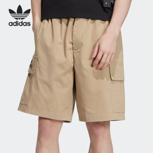 阿迪达斯正品 短裤 三叶草夏季 运动宽松工装 HR3465 男女同款 Adidas