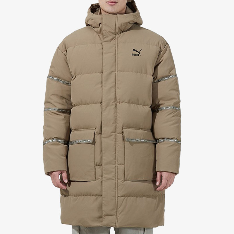 Puma/彪马正品当季新款男子保暖连帽长款羽绒服846422-43