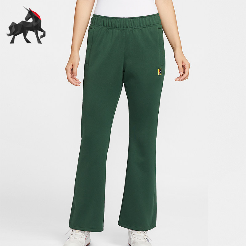 Nike/耐克正品2025秋季款女士阔腿中腰针织网球长裤FZ6510-323