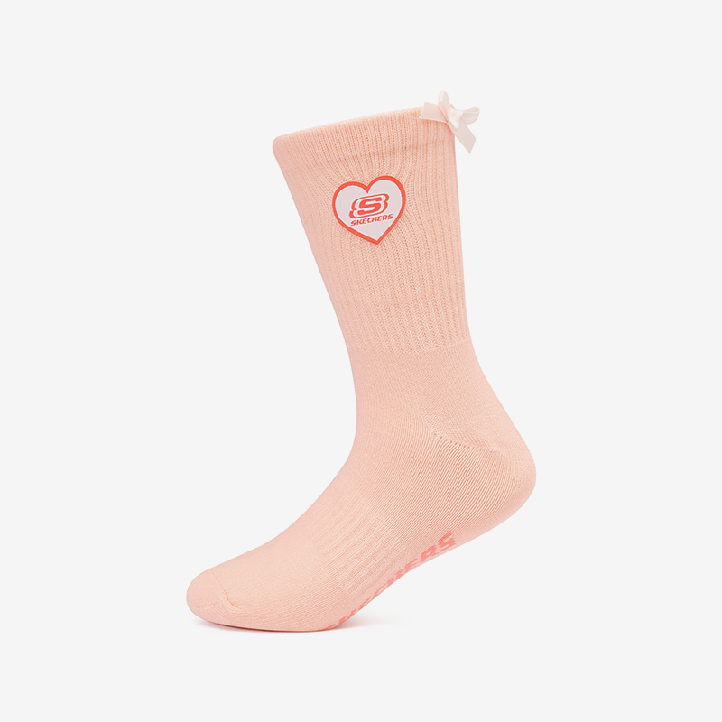 Skechers/斯凯奇正品新款中筒针织可爱女子一双装运动袜子