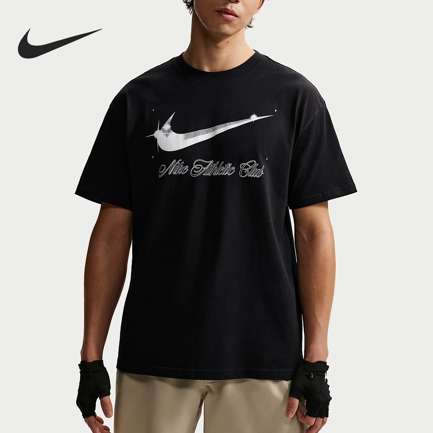 Nike/耐克官方正品N.A.C.T恤新款男黑白色健身短袖T恤IO3138-010