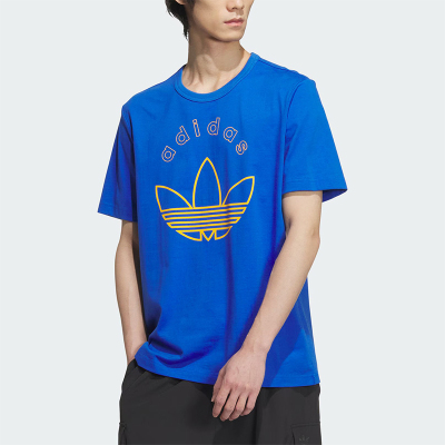 阿迪达斯男士休闲运动短袖