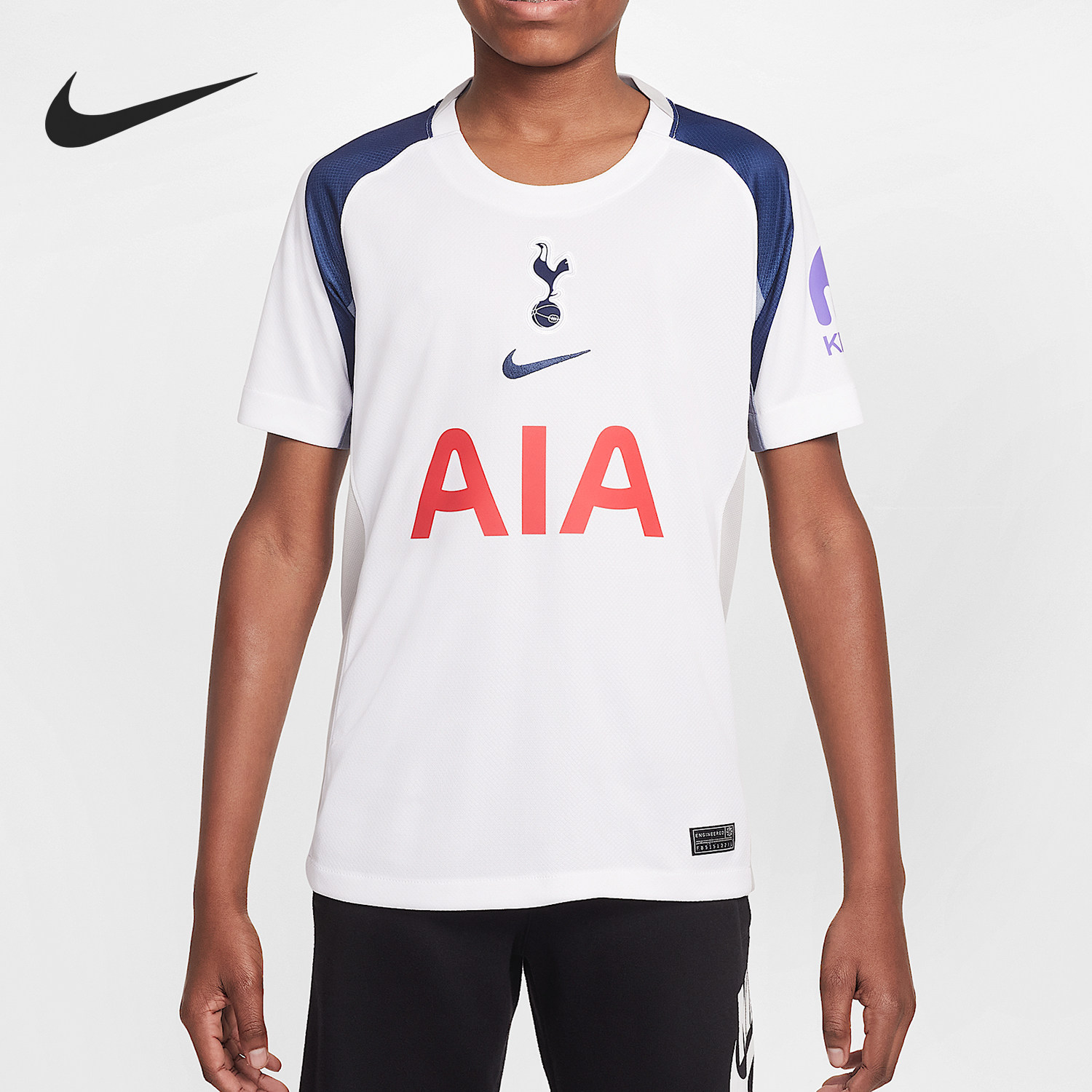 Nike/耐克官方正品Dri-FIT大童足球拼接透气运动球衣HJ5297-101