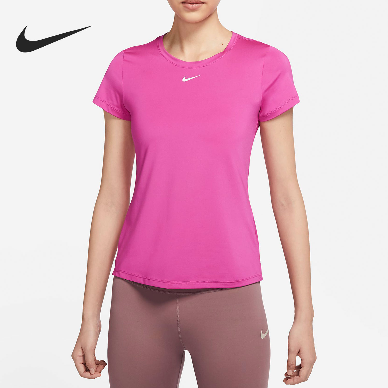 Nike/耐克正品DRI-FIT ONE 女子训练运动短袖T恤 DD0627-630