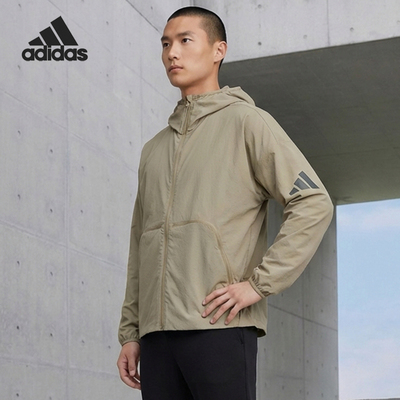 Adidas/阿迪达斯正品MYSHELTER男士宽松连帽休闲外套JW3631