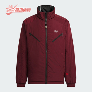 Adidas/阿迪达斯正品三叶草男士运动休闲双面穿棉服KA0821