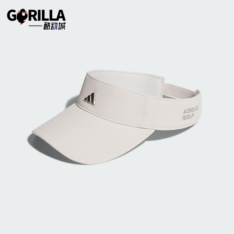 Adidas/阿迪达斯正品METAL VISOR男女高尔夫经典透气空顶帽JY1598