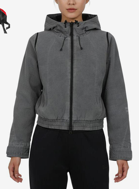 Adidas/阿迪达斯正品女连帽外套拉链夹克防风经典夹克外套KR7590