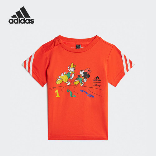 Adidas/阿迪达斯正品夏季新款婴童运动休闲短袖T恤HS1144