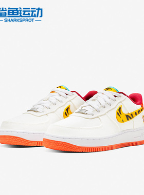 Nike/耐克正品AIR FORCE 1 AF1新年女子GS大童休闲板鞋DQ4502-171