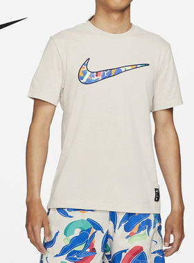 Nike/耐克正品 新款男子大勾跑步训练运动休闲短袖T恤CZ9882-008