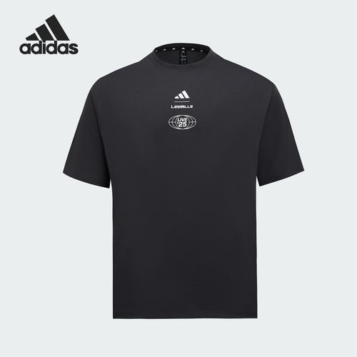 Adidas/阿迪达斯正品2025夏季款男女宽松透气图案短袖KF8845