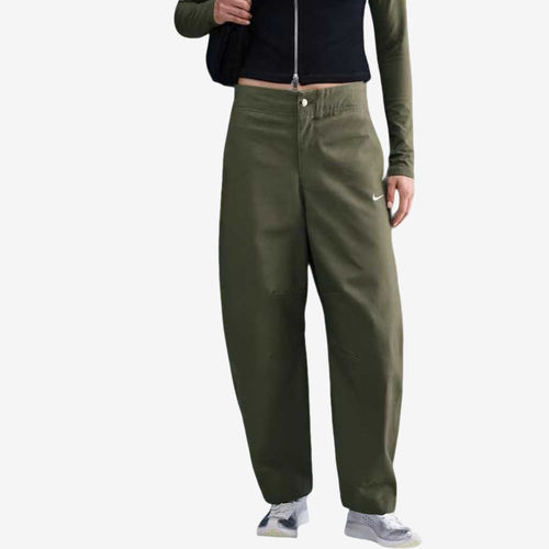 Nike耐克正品女立体剪裁直筒宽松中腰扣子运动长裤HV2087-222