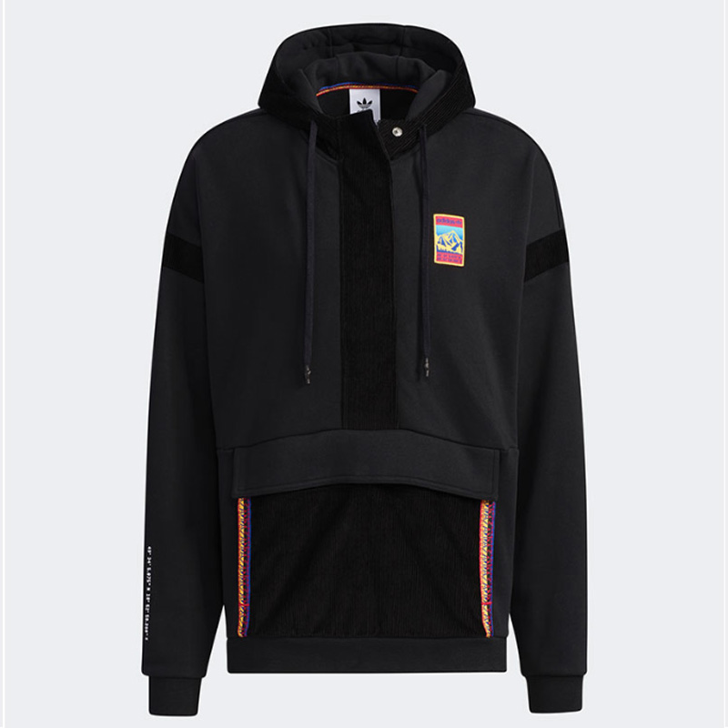 Adidas/阿迪达斯正品三叶草男子休闲连帽卫衣套头衫 GV0929