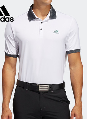 Adidas/阿迪达斯正品男子高尔夫时尚运动短袖POLO衫 GD0795